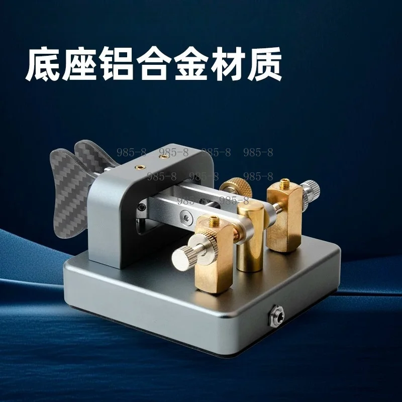 Electronic Automatic Morse Code Telegraph Hand Key, CW Signal Shortwave Radio Operating Key For Amateur Radio Station Use
