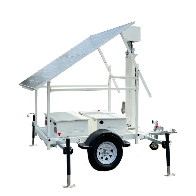 Portable LED Floodlight Solar Light Tower Mobile Trailer