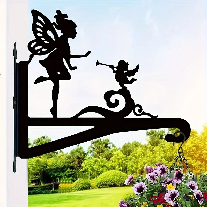 gancho-de-parede-de-metal-de-fada-encantadora-–-suporte-de-ferro-forjado-elegante-para-decoracao-interna-e-externa-perfeito-para-pendurar-plantas