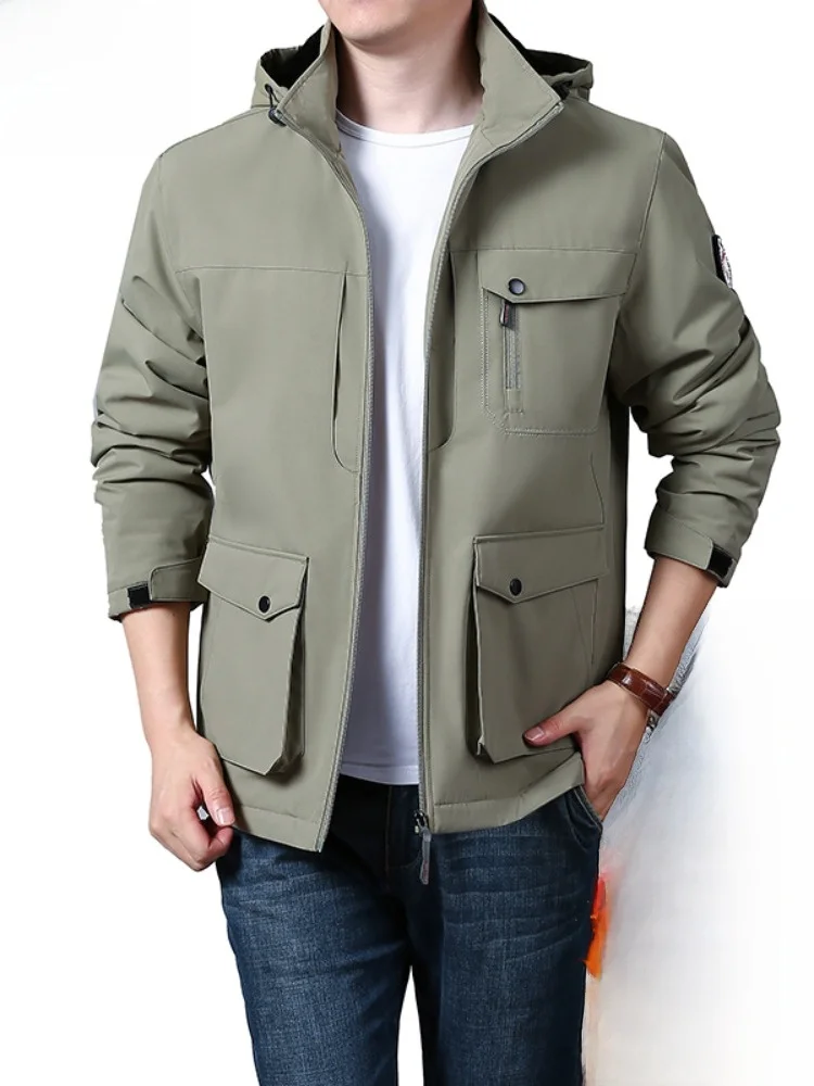 

Мужская зимняя хлопковая куртка Paul свободного кроя, утепленная, с капюшоном, для работы и повседневной носки, на молнии, с длинными рукавами