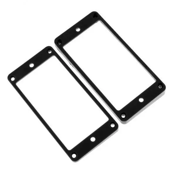 Dual Humbucker Pickup Ring Frame Plastic LP Electric Guitar Accessory Black for Guitar Replacement