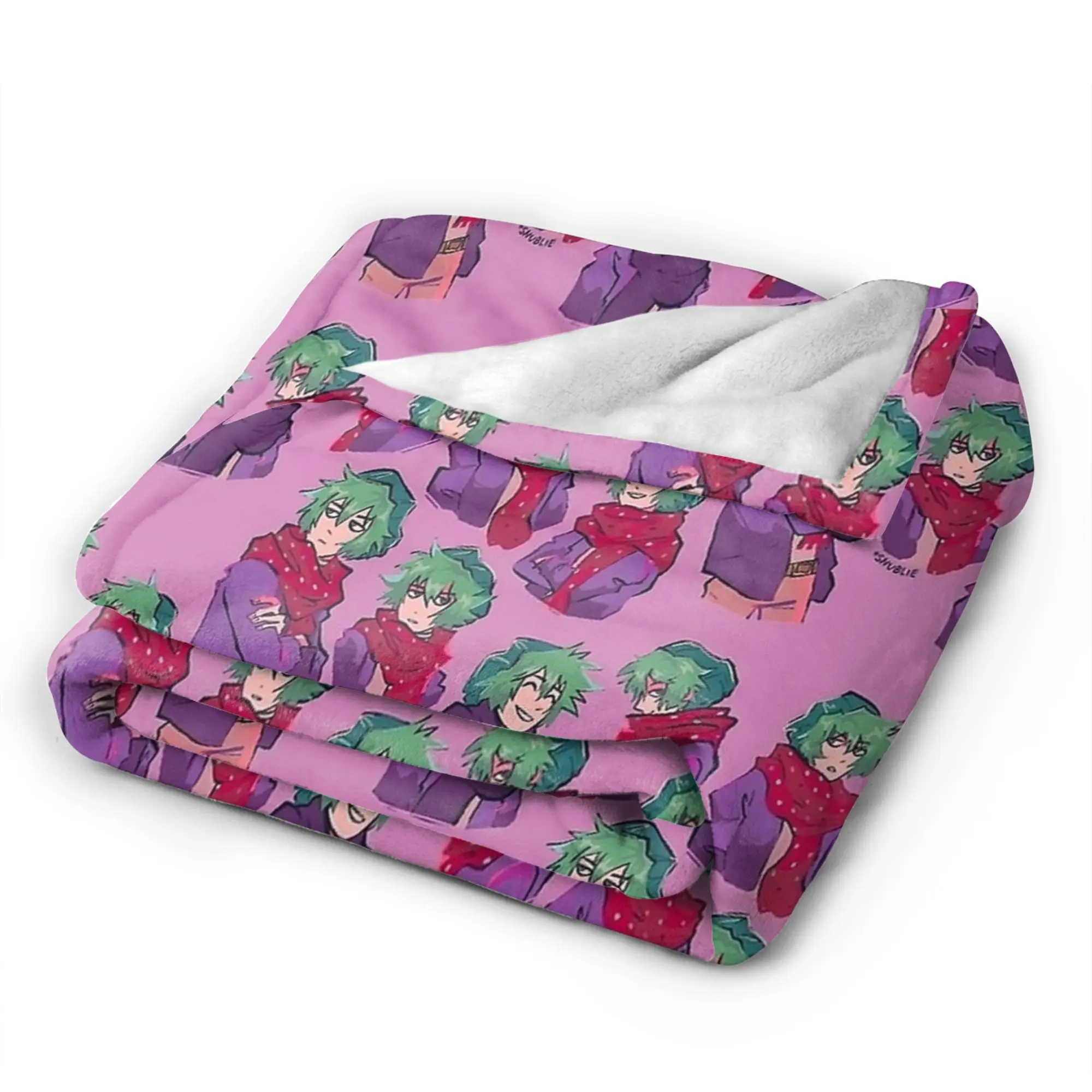 shin tsukimi! Super Warm Blanket  Airplane Travel Plush Throw Blanket Funny Living Room Flannel Bedspread Sofa Bed Cover
