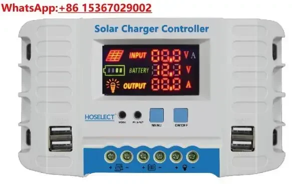 Color screen series high quality, 12V/24V solar controller 10A-60A