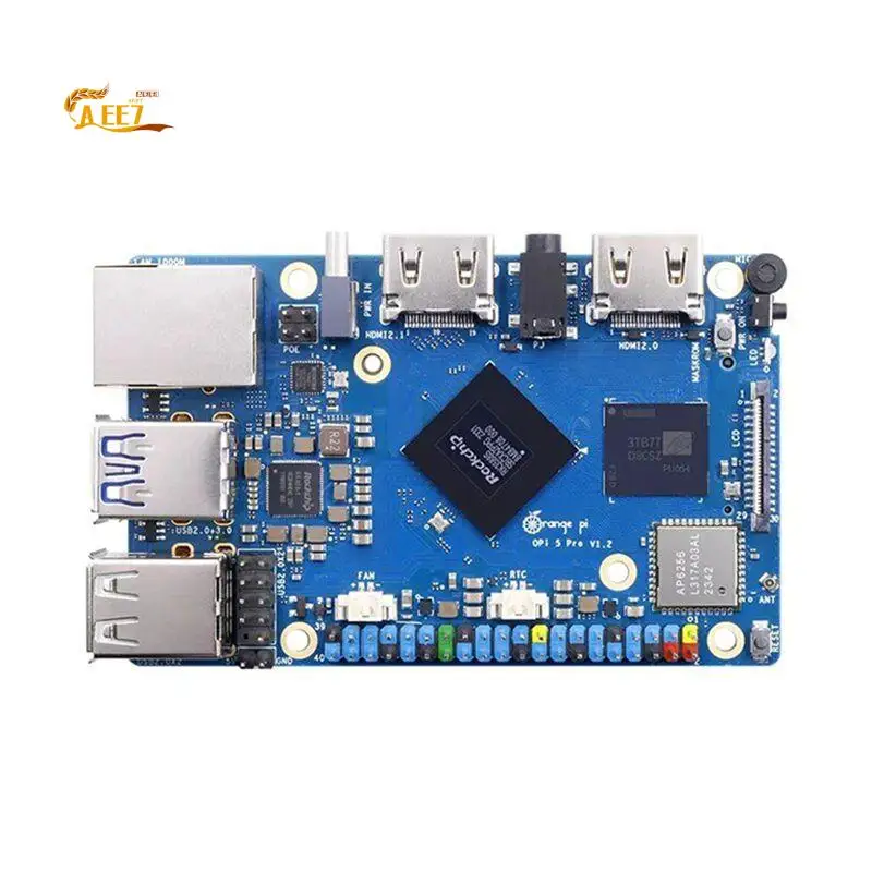 AEE7-For Orange Pi 5 Pro Development Board 16GB RAM RK3588S 8Core 64Bit Wifi 5+BT5.0 M.2 M-KEY Slot Gigabit Ethernet Mini PC