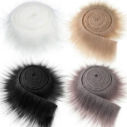 Nastri di nastro di pelliccia di procione finto abbigliamento fai da te cucito Fluffy Trim rifilatura tessuto decorazione della casa cucito Costume collare cappello