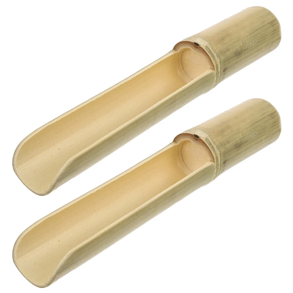 2 pcs Shrimp Sliders Spoon Bamboo Non-Stick Meatball Maker Tool Kitchen Gadgets Portable Lightweight Handle For Home Restaurant