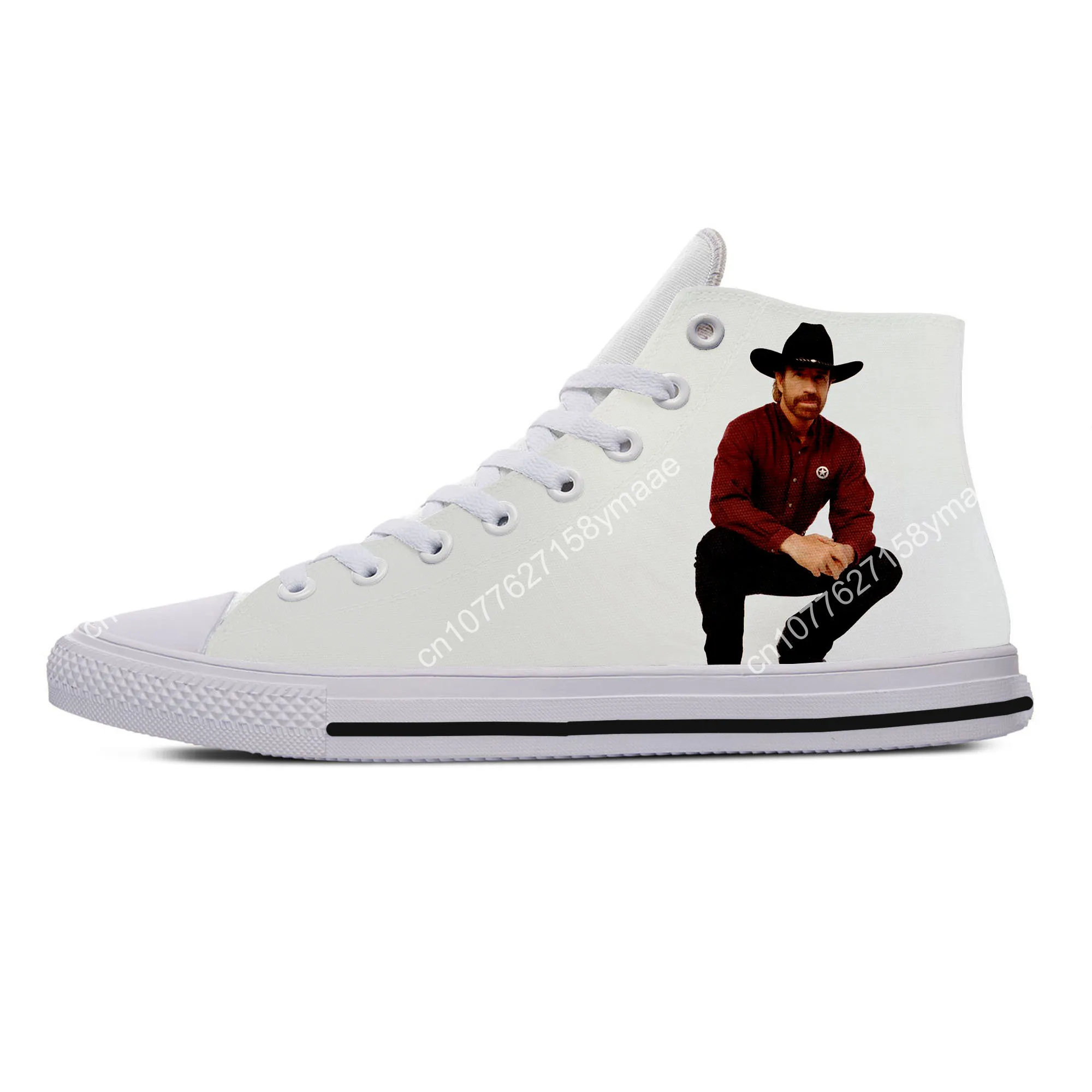 Hot Fashion 3D Chuck Norris High Sneakers Men Women Latest Shoes High Quality Casual Shoes High Help Summer Classic Board Shoes