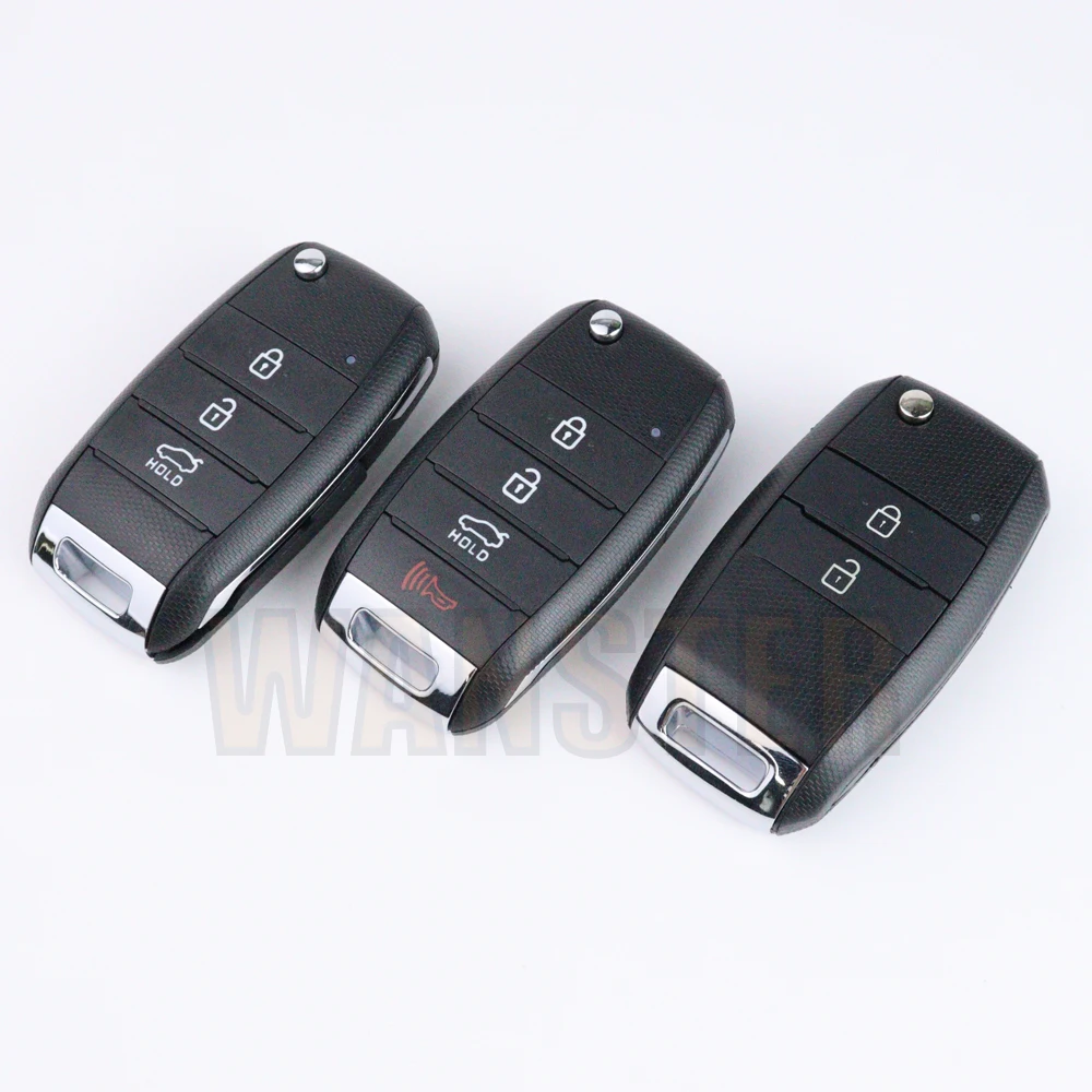 2 3 4 Bottons Car Key Fob Case Shell Housing for Kia KIA K2 K3 K5 Carens Cerato Forte Cadenza Car Flip Folding Key Shell