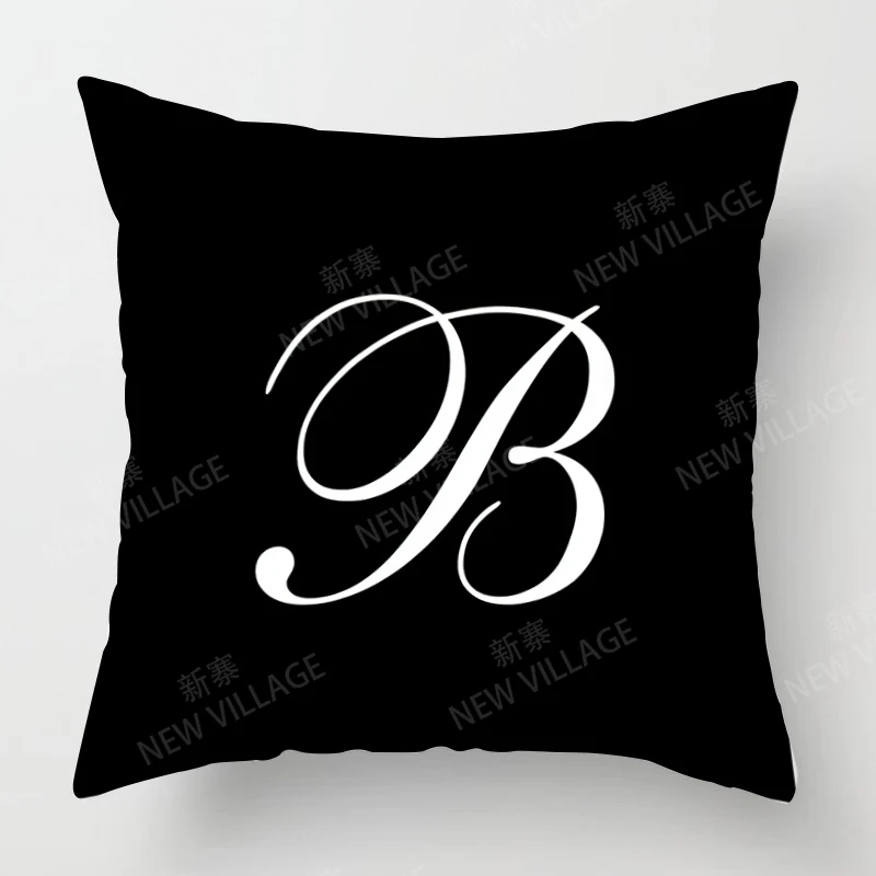 Nordic fall home decor autumn throw pillow case sofa Cushion cover velvet modern 45x45cm 45*45 50x50 60x60 40x40 50*50 letter