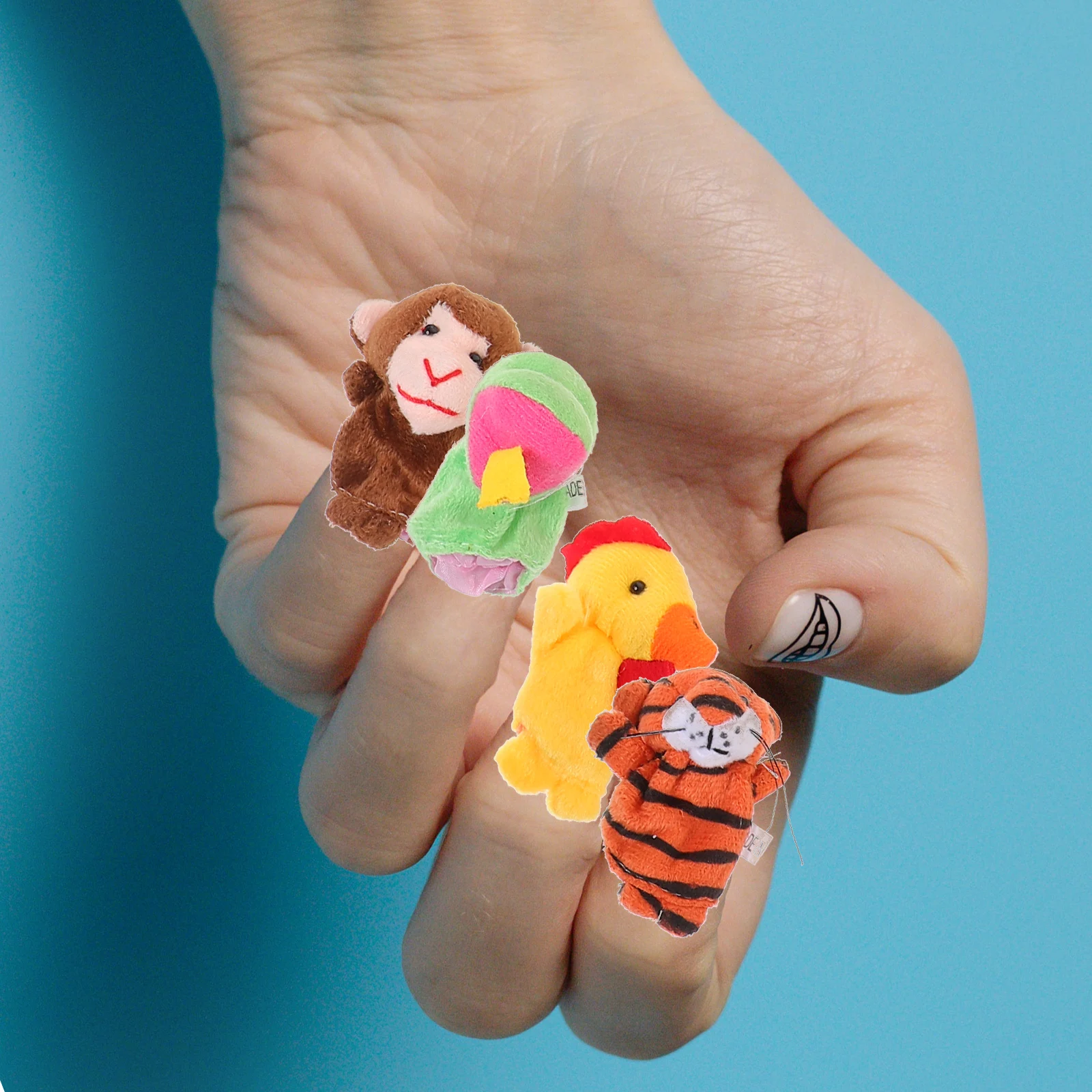 18 Pcs Animal Finger Puppets Story Time Toys for Toddlers Luxury Educational Play House Accessories Baby