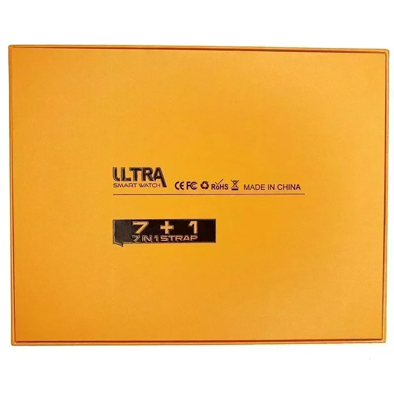 2025 جديد S900 Ultra Smartwatch 7 أشرطة ساعة اليد 2.2HD Amoled شاشة دائرية مراقبة Reloj inteligente مع حافظة واقية