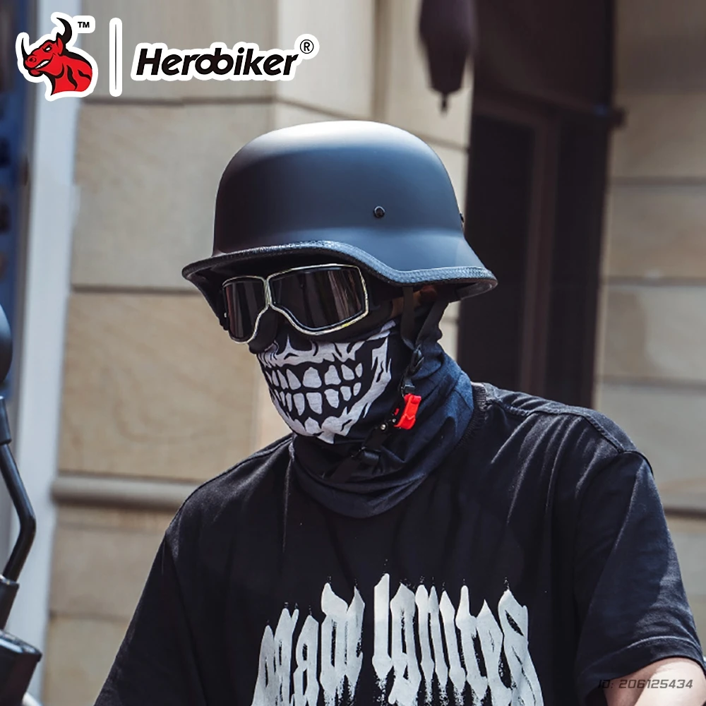 

Motorcycle Retro Helmet Summer Motorcycle Open Face Helmet Motorbike Half Face Helmet Vintage Motor Helmets M-2XL