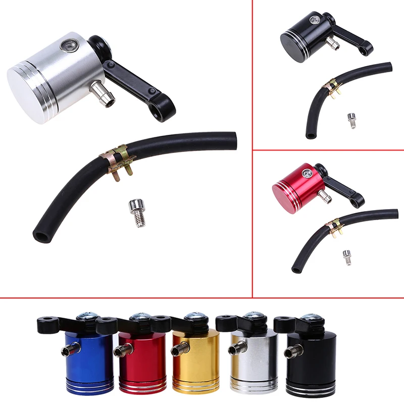 Universal Motorcycle Bike Brake Fluid Reservoir Oil Cup Tank CNC with Screw Fit Yamaha YZF R1 For Honda Suzuki Kawasaki R6 R6S