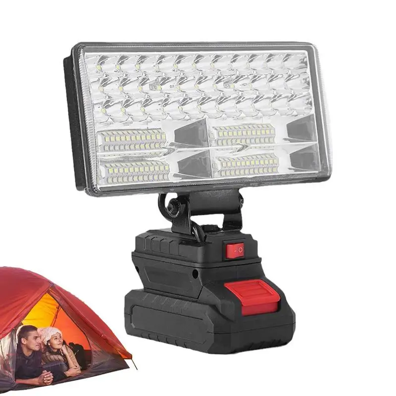 Luz de trabajo LED portátil recargable, Luz fuerte inalámbrica para acampar con linterna LED, antorcha portátil, iluminación de mantenimiento del trabajo