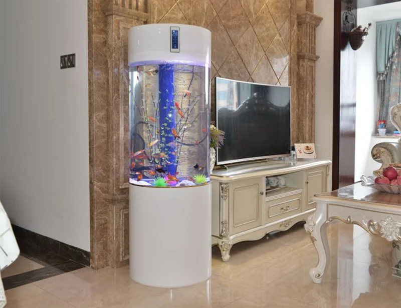Floor Floor Aquarium Acrylic Aquarium Good Filtration System Aquarium