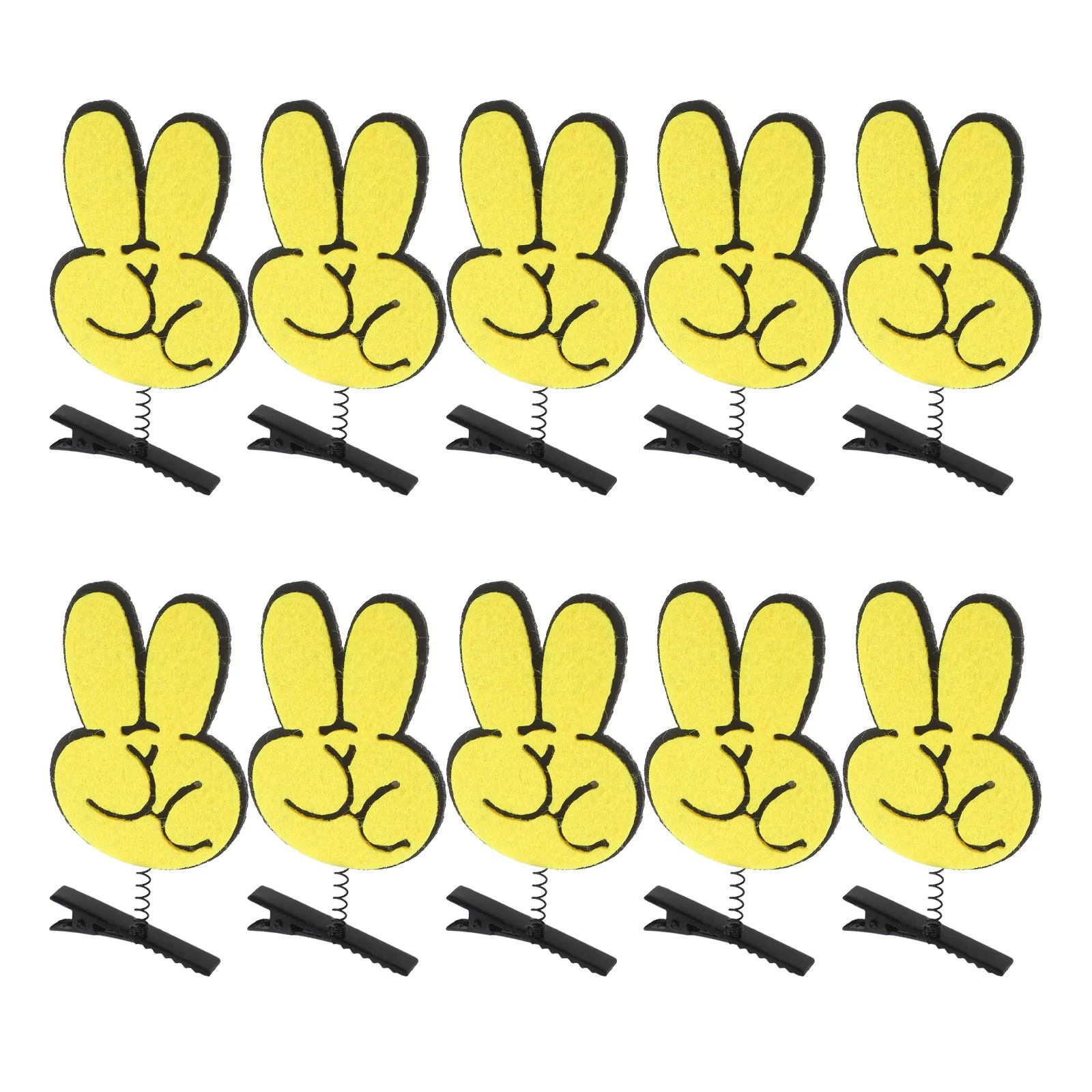 

10 Pcs Duckbill Hair Accessories Hand Clips for Thin Girls Fun Styles kawii barrettes hair decorations