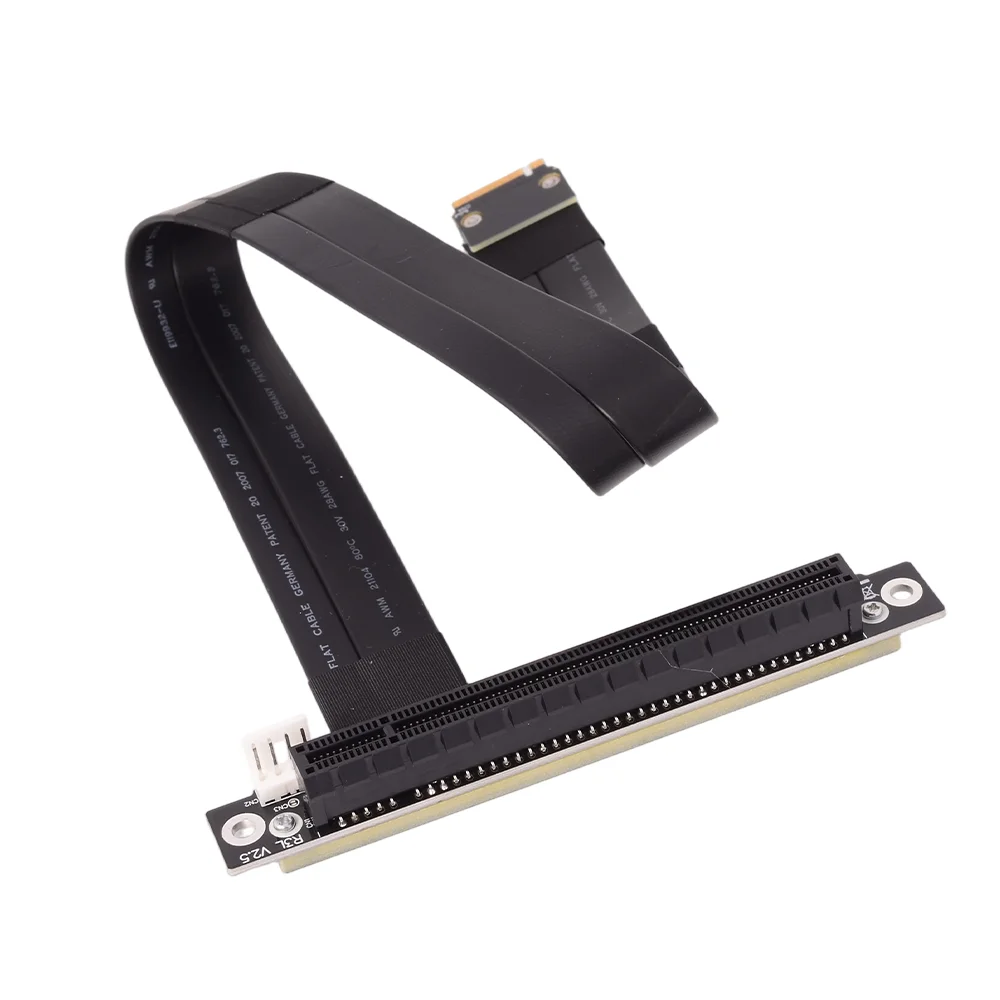 ADT R43 Gen3 M.2 NGFF NVMe STX Mainboard Card ExtGraphics ender Cord to PCI-Express x16  Angled Extension Adapter Cable