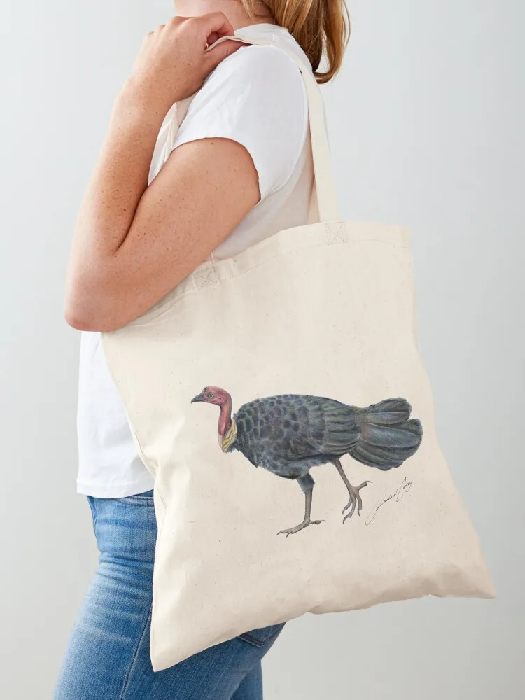 

Сумка-тоут Brush Turkey Bush Turkey Noosa Bird с автографом художника, женская сумка-тоут, женская сумка для покупок с логотипом