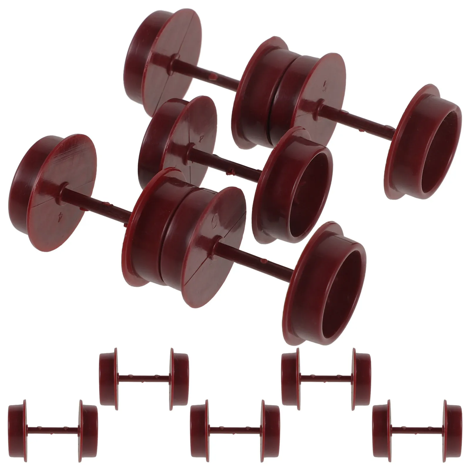 

10Pcs Plastic Train Wheels Replacement DIY Craft Wheels Kids Train Parts Repair Accessories Wheel Playthings Kids Playthings