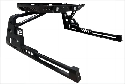 قضيب رياضي ممتاز مضاد للدحرجة مع سلة حامل سقفي لسيارة تويوتا تاكوما كابينة مزدوجة جميع الأسرة 2015-2023