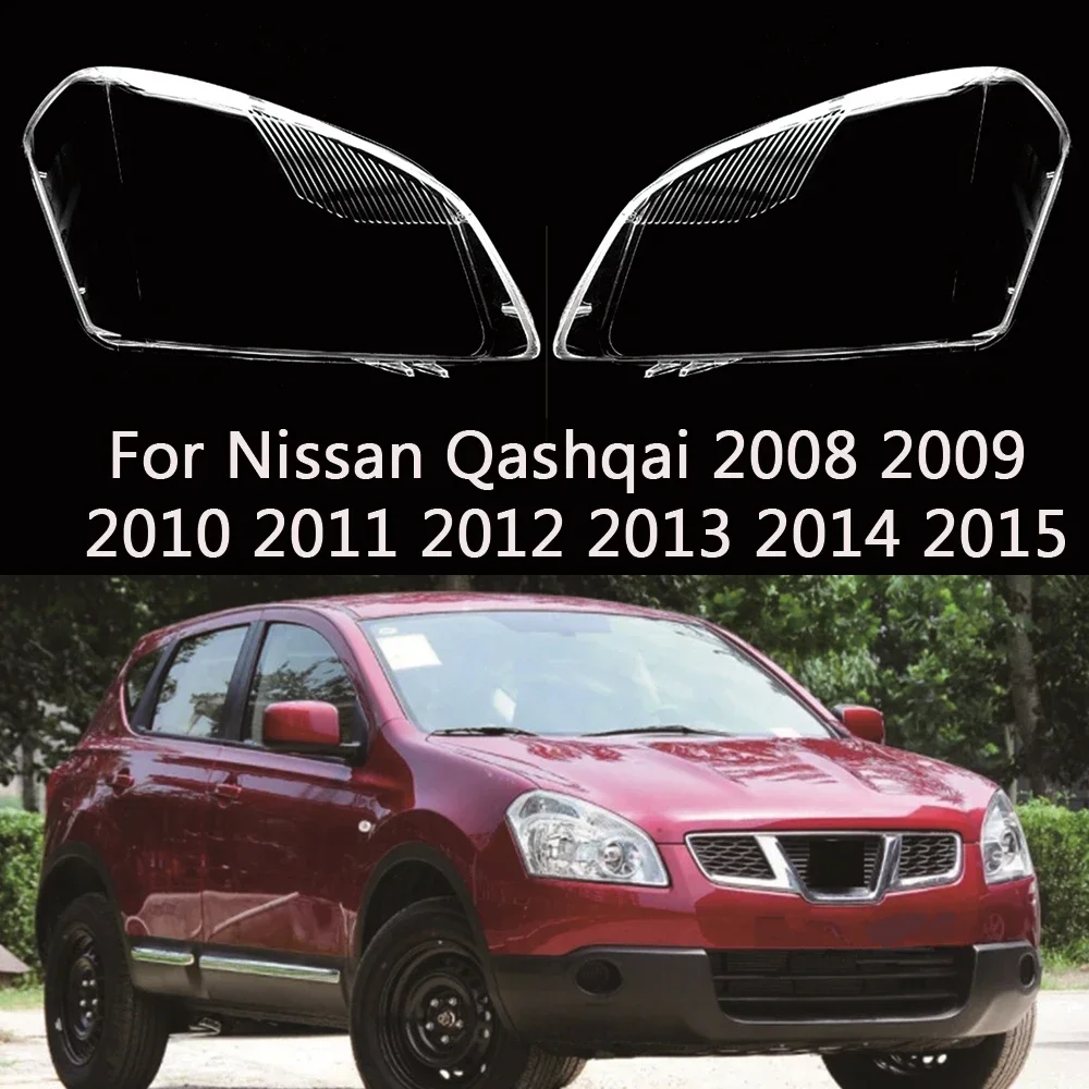 

HTTCY For Nissan Qashqai 2008 2009 2010 2011 2012 2013 2014 2015 Voitures Car Lights Shell Headlight Headlamp Lens Covers