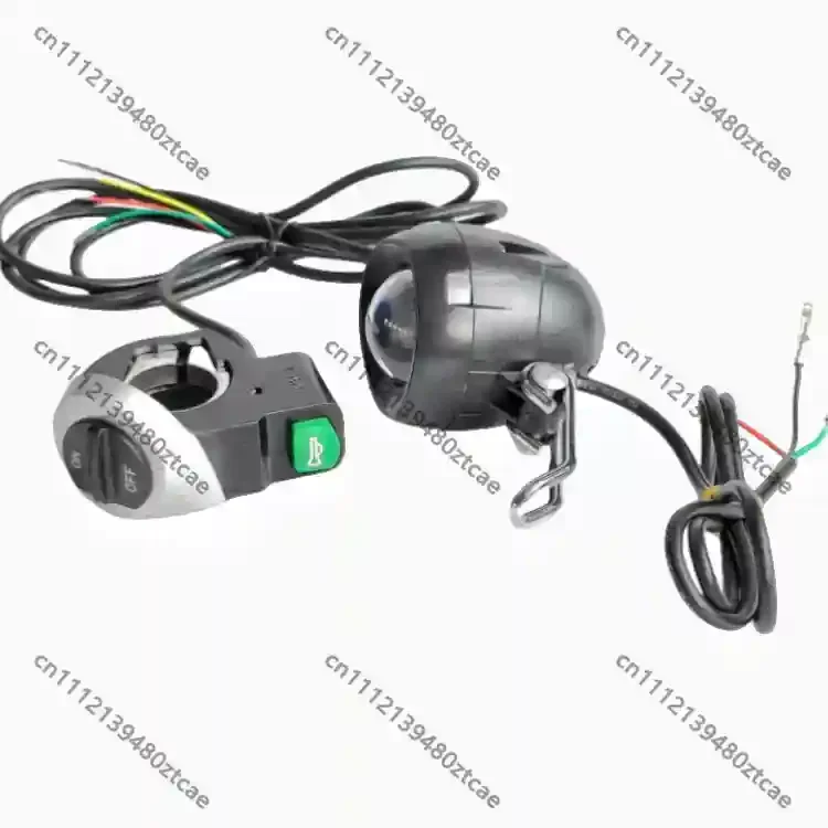 2 In 1 Headlight Horn Integrated Switch Button Spare Parts For Folding Two Wheeled Travel Tool