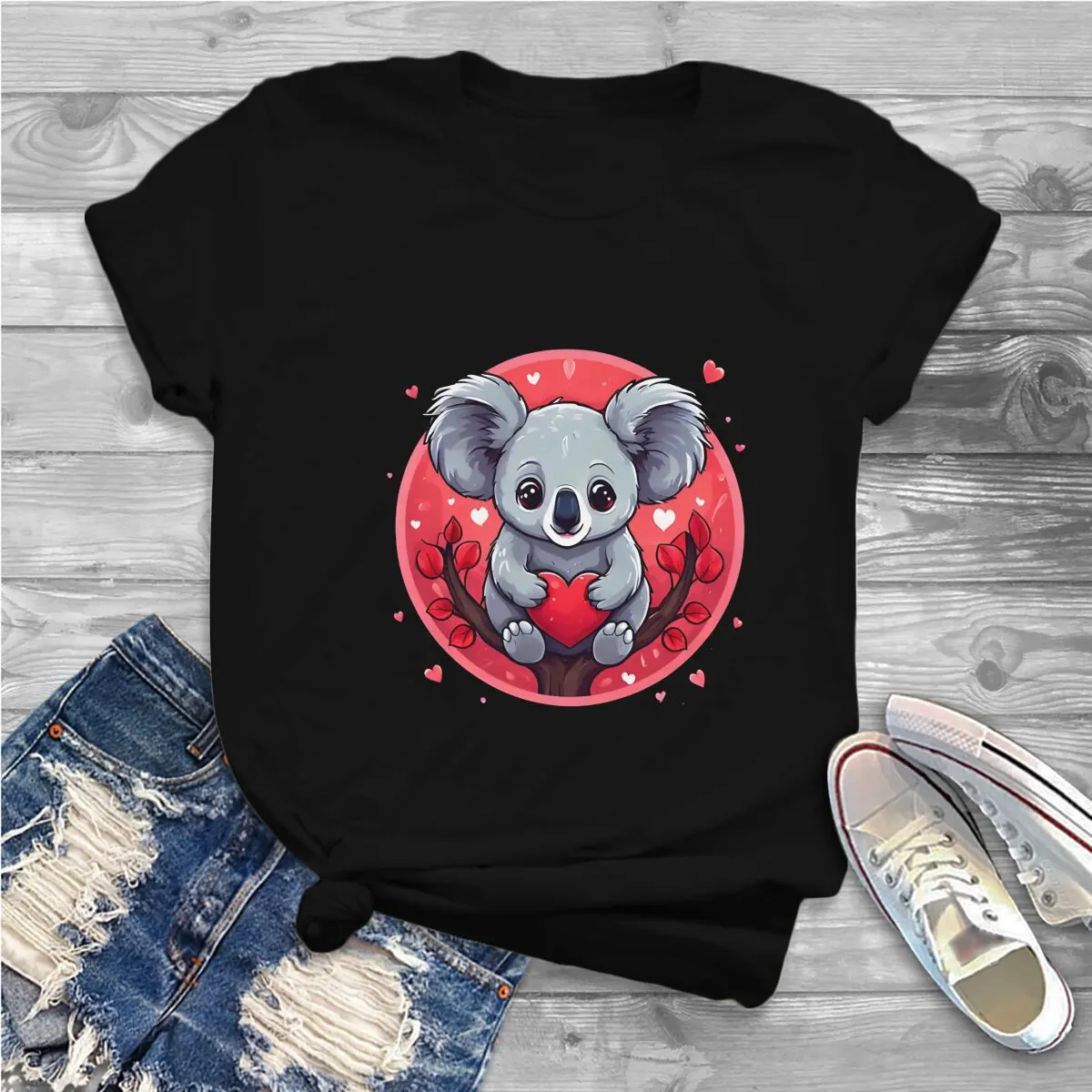 Australian Koala TShirt Lovely Basic Polyester T Shirt Oversized Men Clothes Printing Trendy