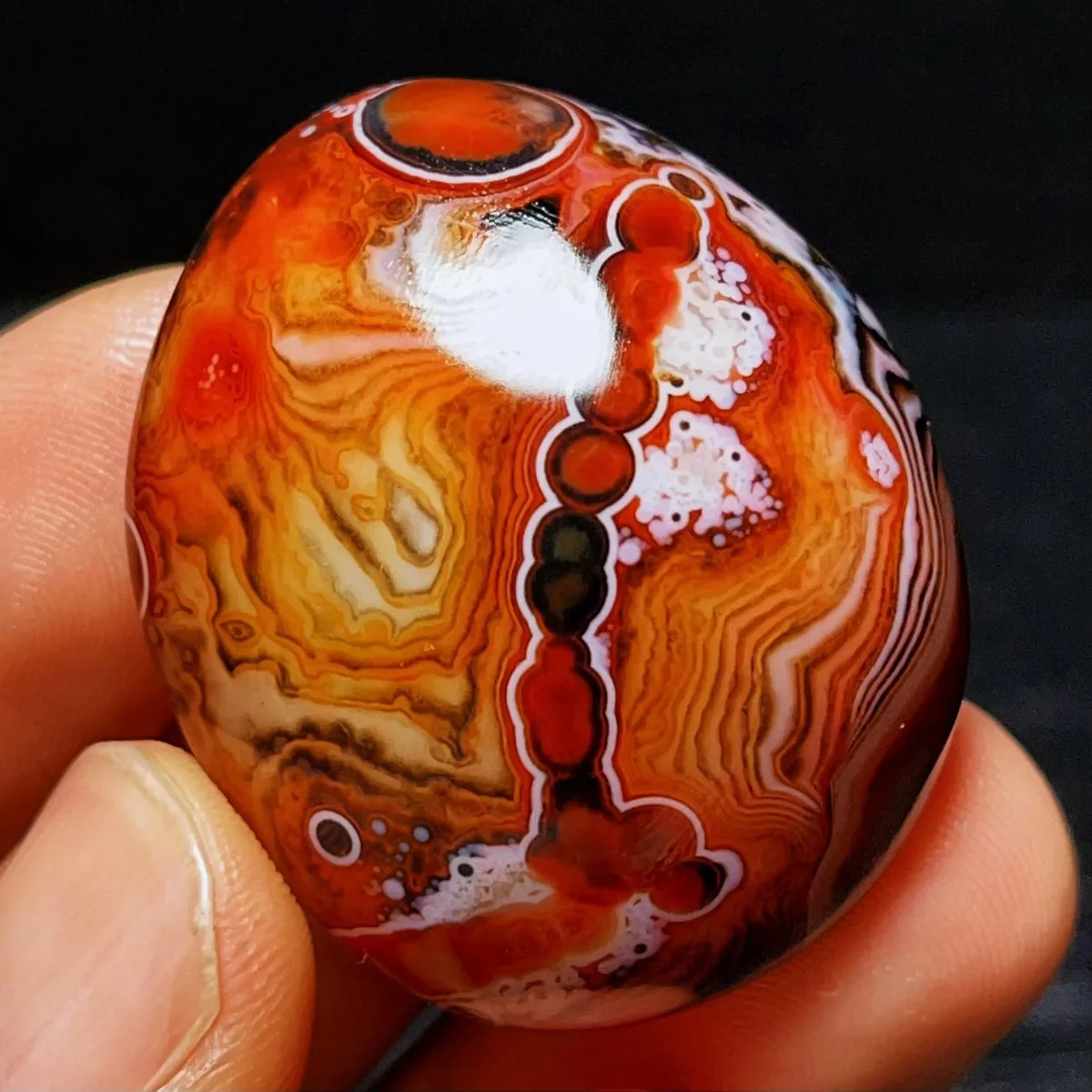 Natural Banded Agate Natural Beauty, Polished Tumbled, Banded Pattern, Collector Gift, Crystal Collection, Table Display