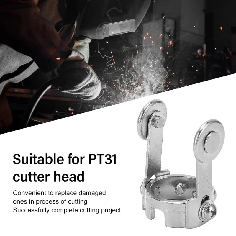 Silver Site ล้อ Roller Spacer Roller Guide ล้อไฟฉายตัดพลาสม่า Guider สำหรับ PT31 ตัดไฟฉายเครื่องอุปกรณ์เสริม
