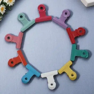 

10Pcs Metal Bag Clamps Pinch Clips for Food Sealing Snack Bags Office Files Bills Fresh Keeping Clips Metal Bag Clamps