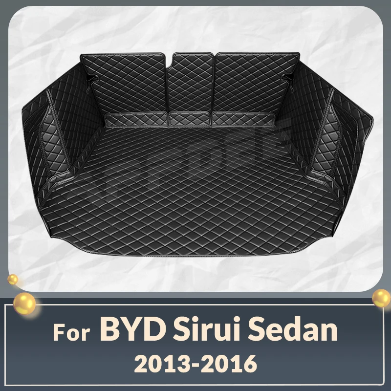 

Auto Full Coverage Trunk Mat For BYD SIRUI Sedan 2013-2016 15 14 Car Boot Cover Pad Cargo Liner Interior Protector Accessories