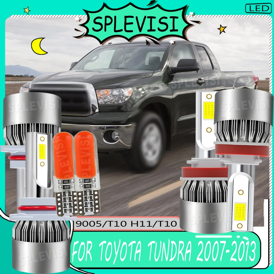 

Easy to Install Enhanced Night Driving Visibility LED Headlight CSP Chips For Toyota Tundra 2007 2008 2009 2010 2011 2012 2013