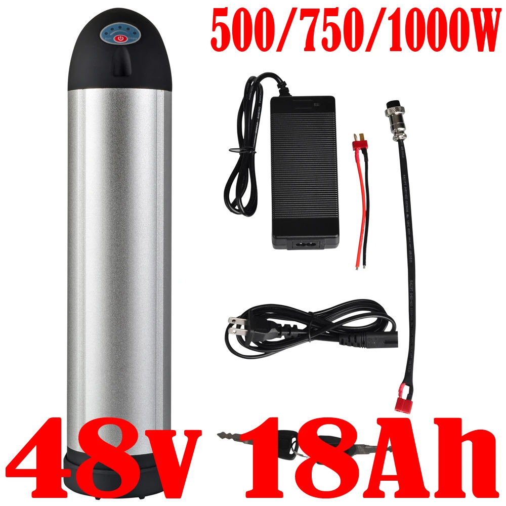 

48v ebike batteries 18650 cell 48V 18AH 17AH Lithium ion Battery 48V 500W 750W 1000W Electric Bike Scooter Battery+2A charger