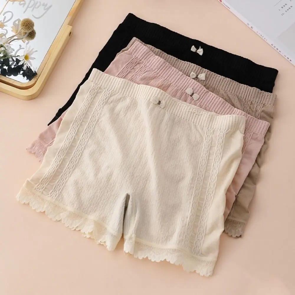 

Fashion JK Safety Pants Ultra Thin Anti-Glare Seamless Shorts Underwear Breathable Ladies Pajama Shorts Girls