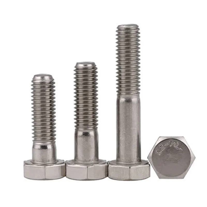 1Best 1pcs M8 Stainless steel 304 Half tooth hex screw Hexagonal halfs bolt Teeth length 22mm-32mm 90mm-200mm Length