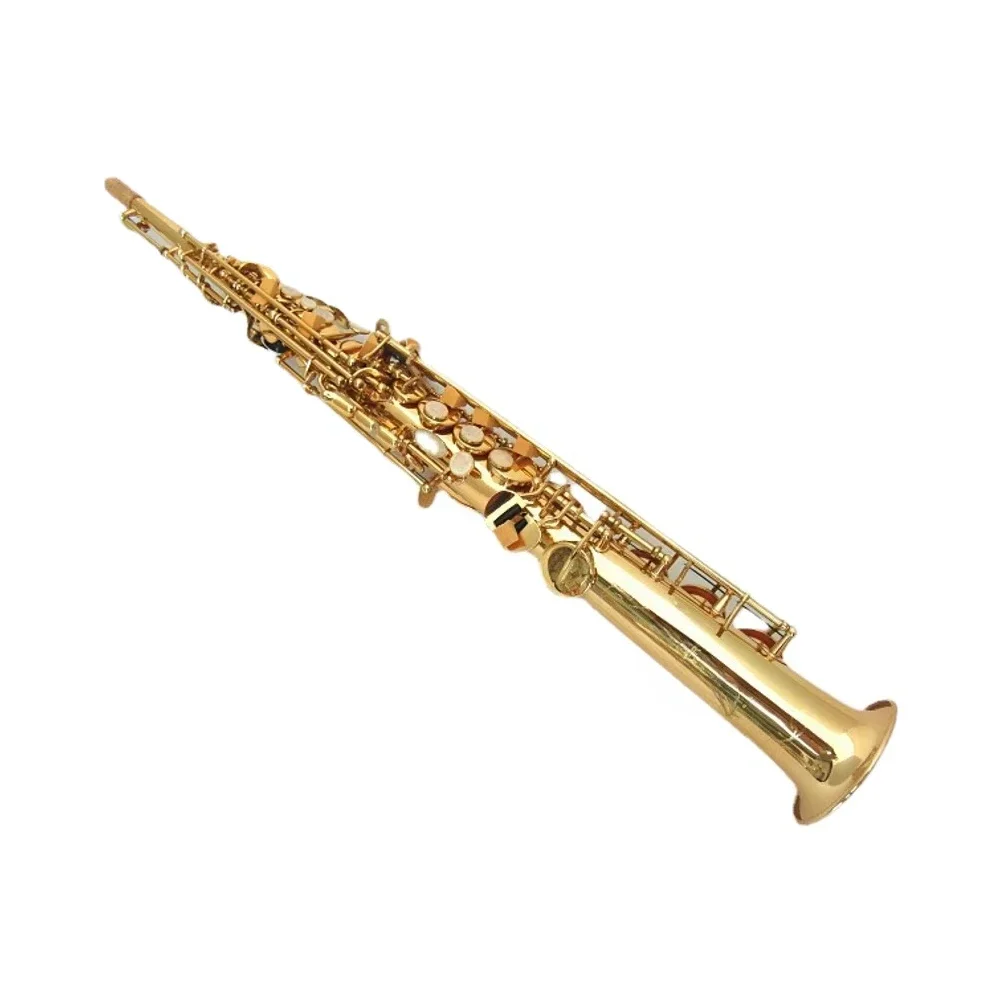 Factory Direct Sale Alto Saxophone Bb Key Performance Integrated Model with Gold Lacquer Finish Brass Head EB Tone
