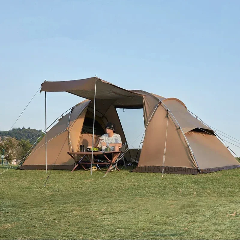 

Outdoor Hiking Tent, Portable Camping, Seasonal Tent, Windproof, Rain and Snow Proof, Professional Camping Equipment