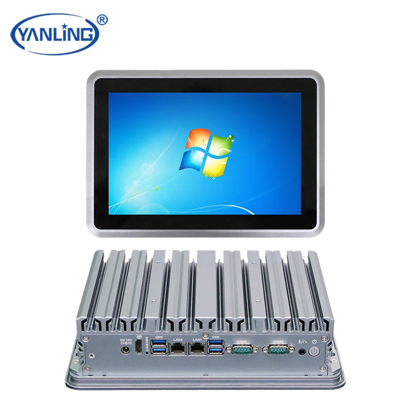 Rugged Metal Casing Touch Panel Pc 10.1inch Capacitive Resistitive All In One Pc