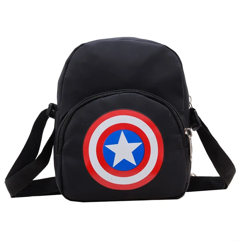 マーベルアニメスパイダーマンショルダーバッグキャプテンアメリカクロスボディバッグスパイダーマンチェストバッグメッセンジャーポーチ小銭入れキッズギフト