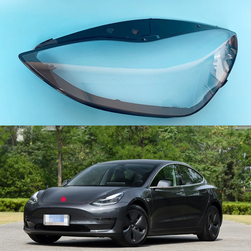 

for 2019 2020 2021 2020 Tesla Model Y Transparent Headlight Shades headlight shell Lamp shell surface