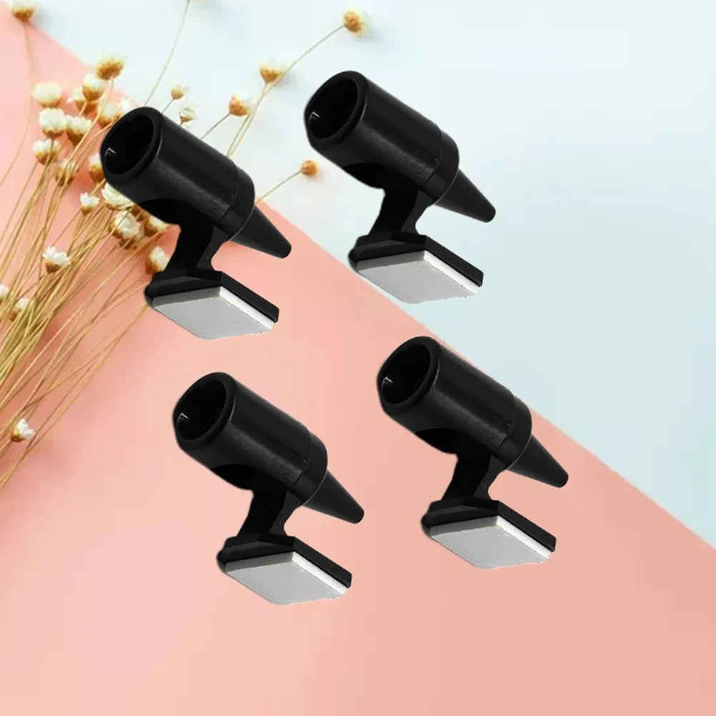 

4pcs Universal Car Deer Whistle Device Bell Motor Professional Automotive Animal Deer Warning for Whistles Auto Device (Black)