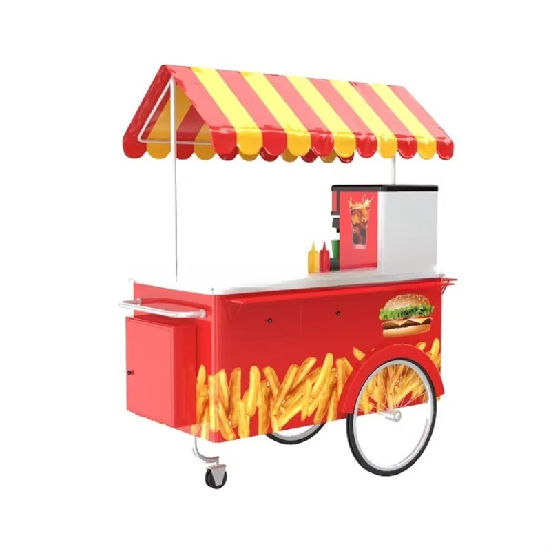 trolley outdoor mobile hot dog cart for sale