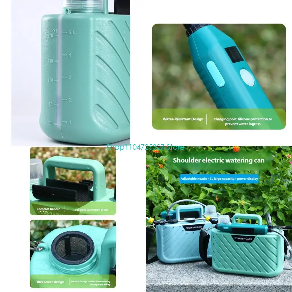 

D8KF Ergonomic Shoulder Carry Water Dispenser With 5 Liter Capacity And LED measure For Convenient Plant Maintenance