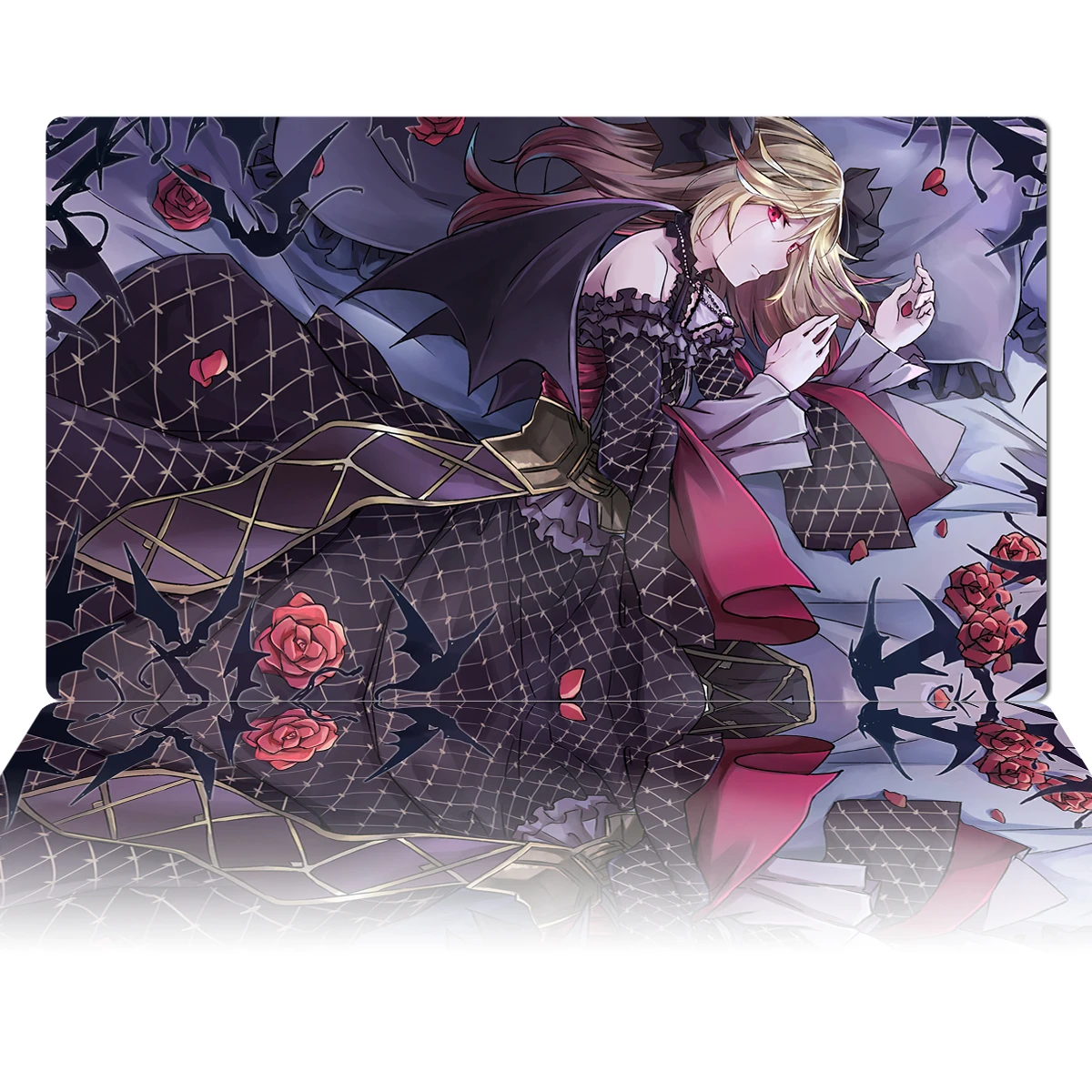 YuGiOh Playmat Vampire Fraulein Board Game TCG CCG Trading Card Game Mat Anime Mouse Pad Rubber Desk Mat Zones Free Bag 60x35cm