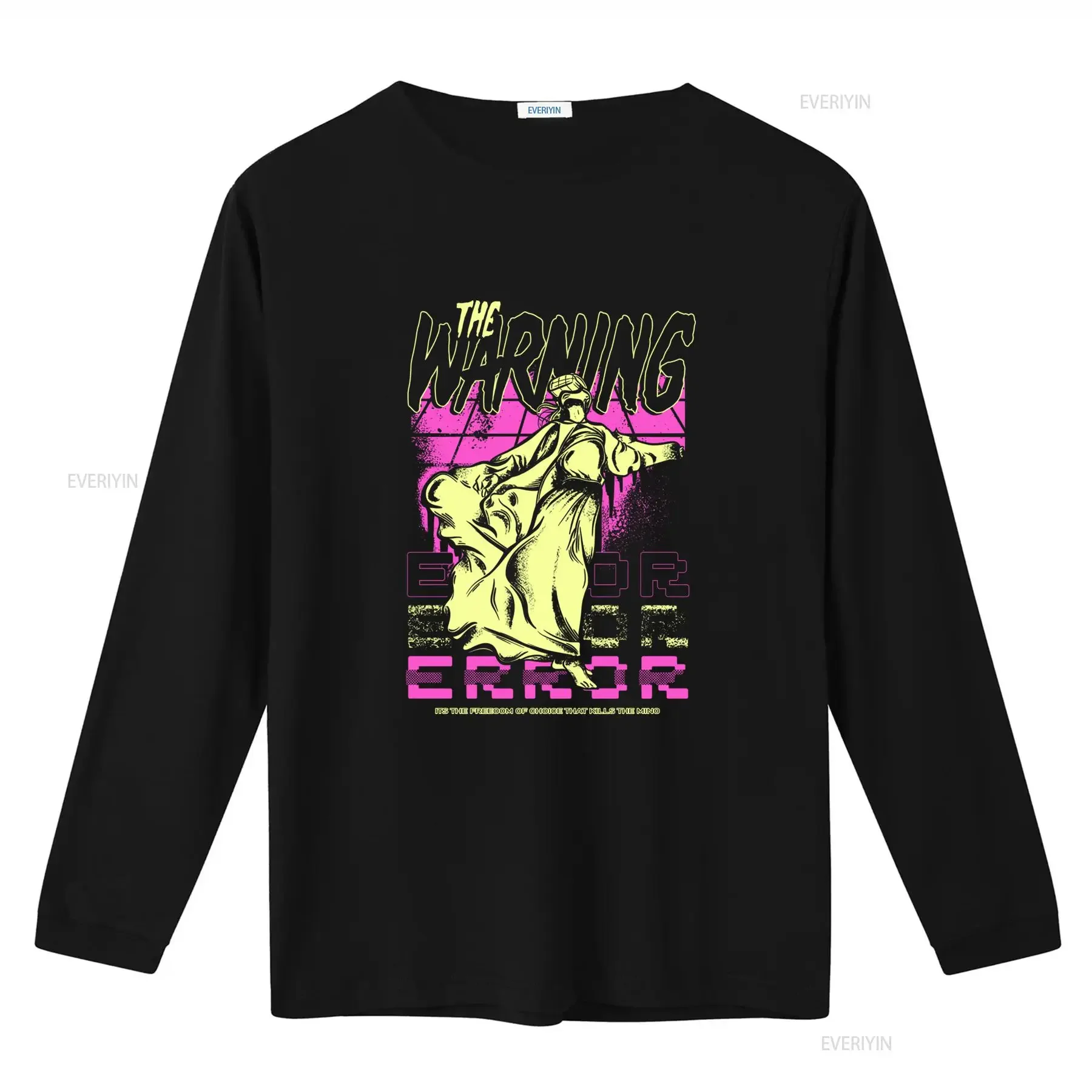 THE WARNING Band ERROR LP Design T Shirt Bold Neon Gothic Vibes All Sizes Available vintage Washed Unisex streetwear graphic