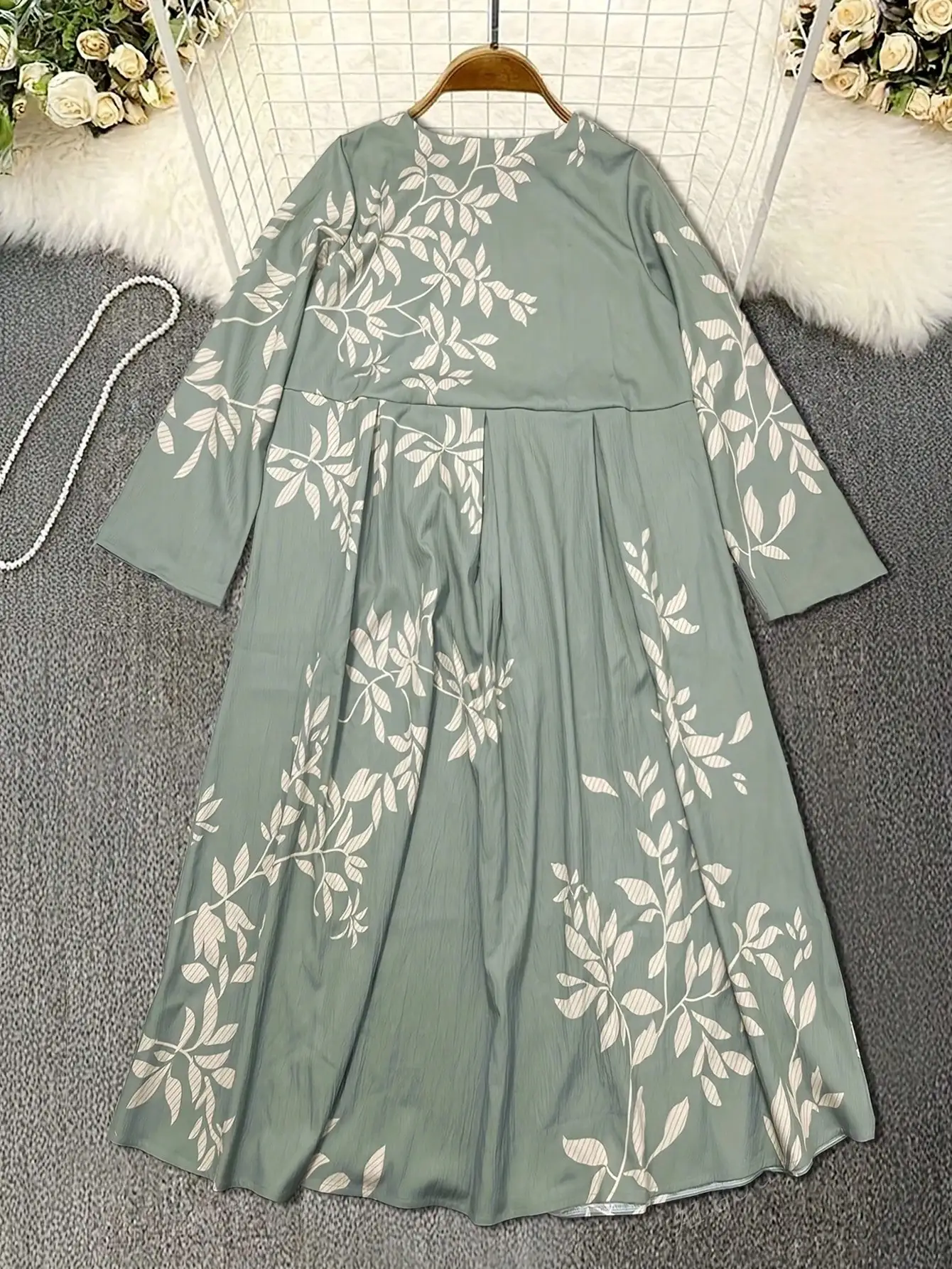 Women's printed casual holiday ethnic style dress