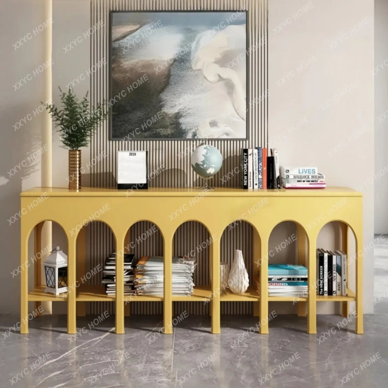 

Минималистичный декоративный шкаф для хранения из массива дерева для прихожей и гостиной