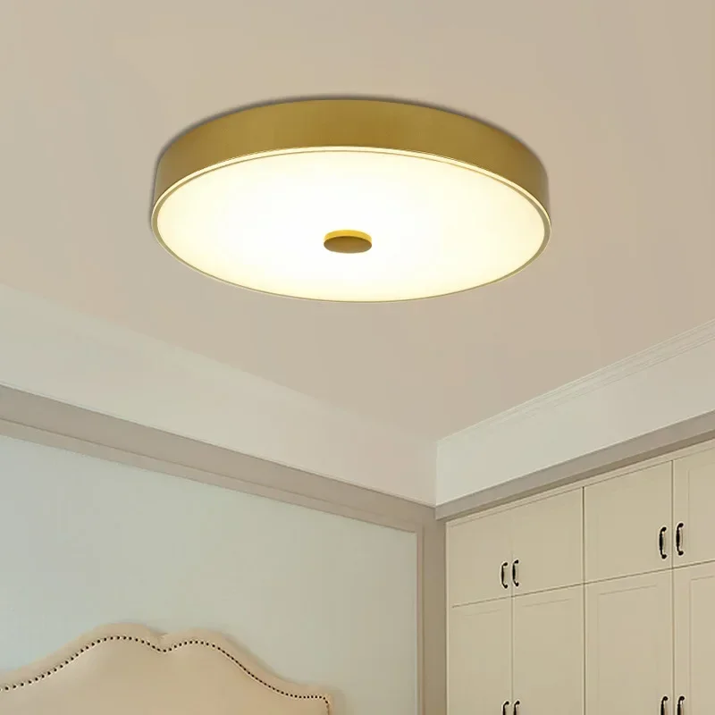 

American style ceiling lamp bedroom balcony aisle light round corridor light pastoral LED ceiling light