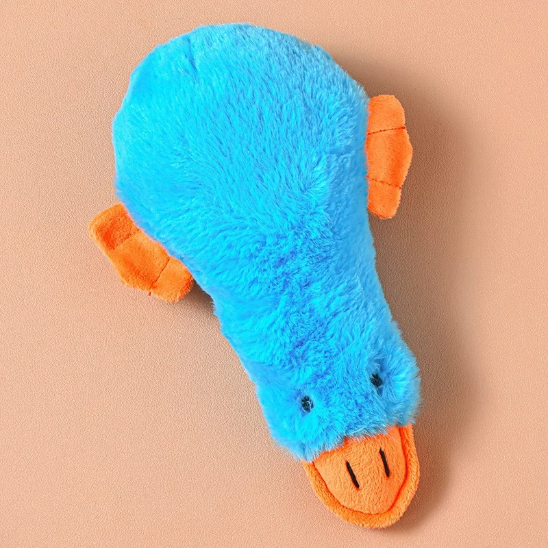 Dog Plush Sound Toy Yellow Duck Pet Interactive Training Stuffed Toys Cute No Fill Chewing Pet Supplies For Cat