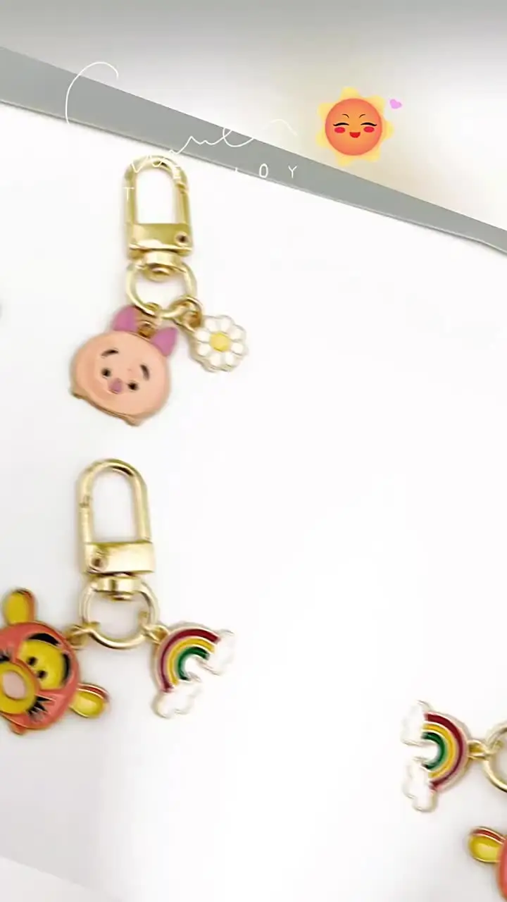 Instagram Cute Pooh Winnie The Pooh Portachiavi Cartoon Airpods Ciondolo Coppia Accessori